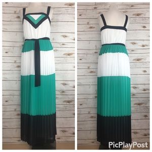 Banana Republic Milly Pleated Maxi Dress